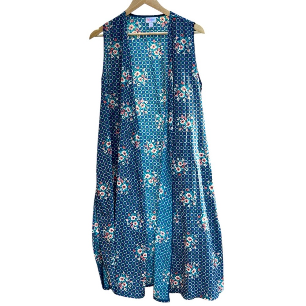 LuLaRoe Floral Print Sleeveless Kimono NWT* Size M